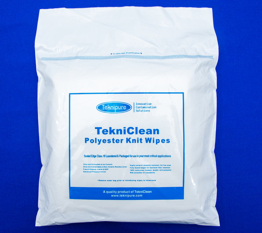 Teknipure TC2PU1-99, Tekniclean Polyester Knit Wiper, 9 in X 9 in,  Case of 1000