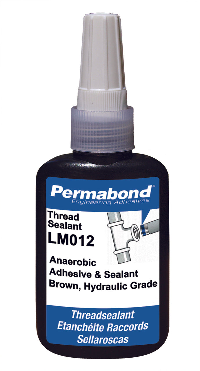 Permabond AA000120050B0101, LM012 Anaerobic Threadsealant, 50ml Bottle, Case of 10