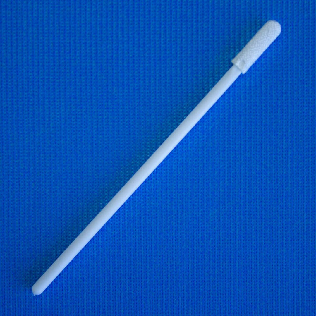 Teknipure TS-MW-3, Tekniswab Polyester-Nylon Mixed Weave Microfiber Swab, Small Round Head, 3" White Handle, Case of 1000