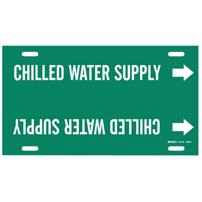 Brady 4024-G Chilled Water Supply Strap-On Pipe Marker