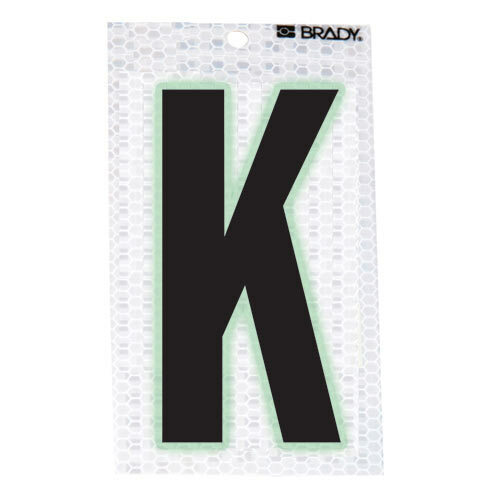 Brady 3000-K Glow-In-The-Dark-Ultra Reflective Letter - K