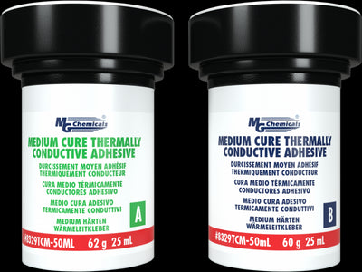 MG Chemicals 8329TCM-50ML, Thermal Adhesive- High TC, 50ml Jars, Case of 6 Jars