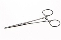 Aven Tools 12015 Hemostat Straight 5 In with straight serrated jaws.
