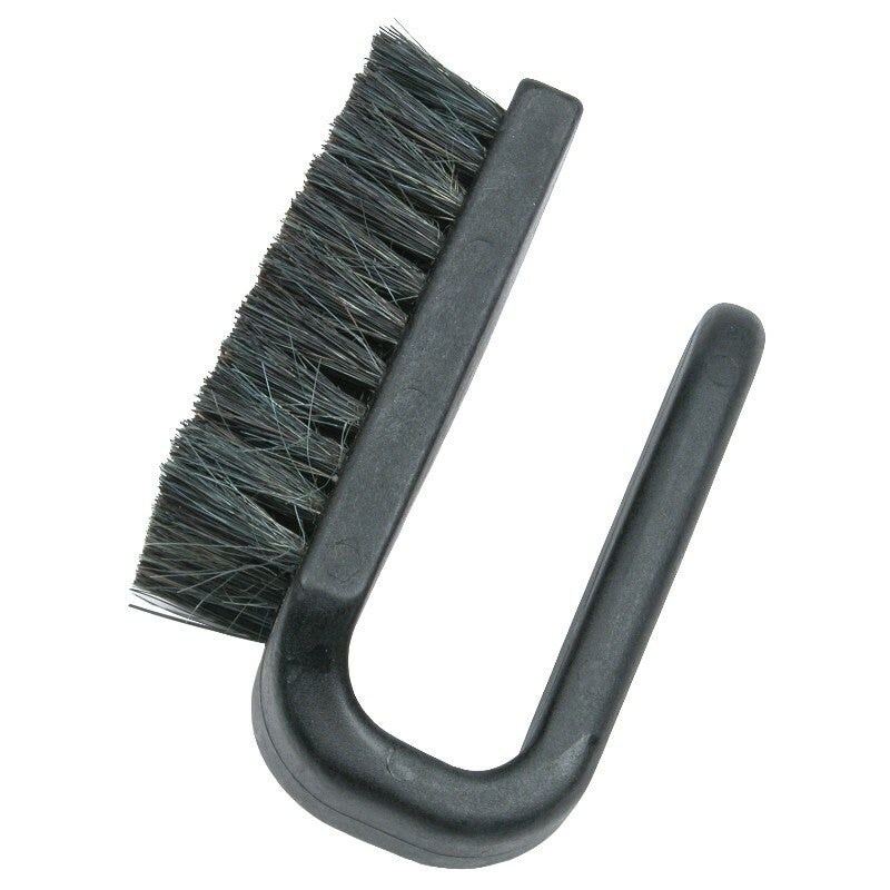 Menda  35695, Esd Brush, Conductive, Curved Handle, Black  Firm Bristles, 3 In X 1-1-2 In