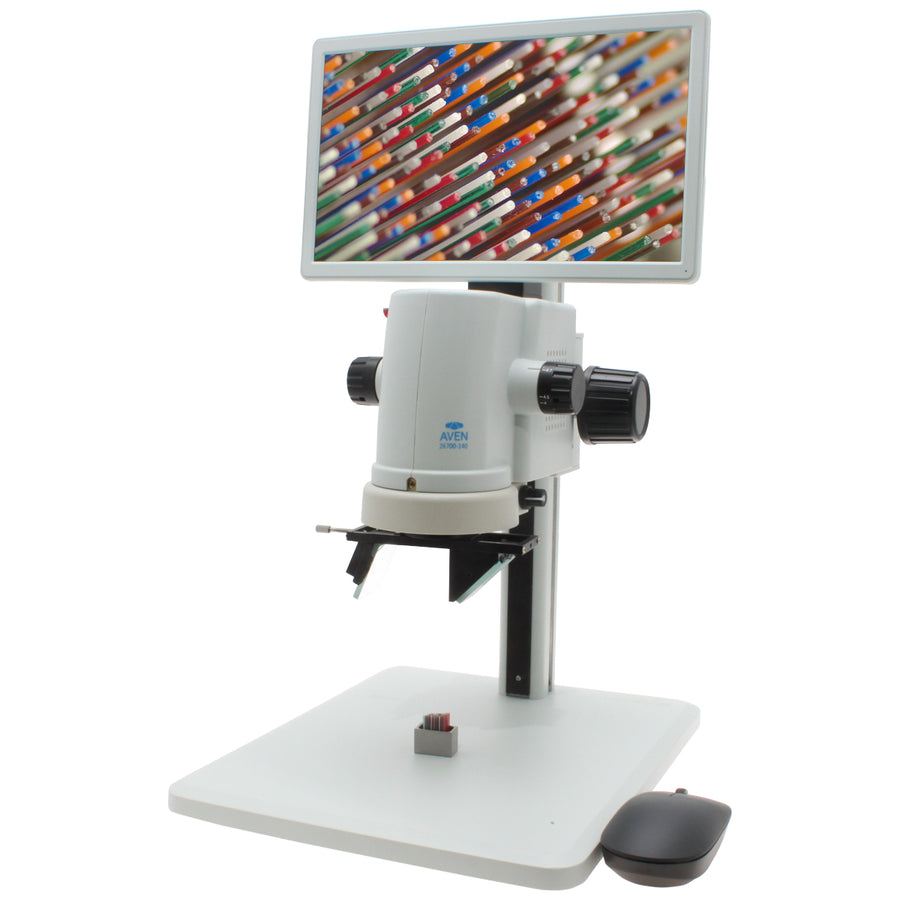 Aven Tools 26700-140-3D, MicroVue Digital Microscope, Built-In HD Monitor, 8.6x - 221x