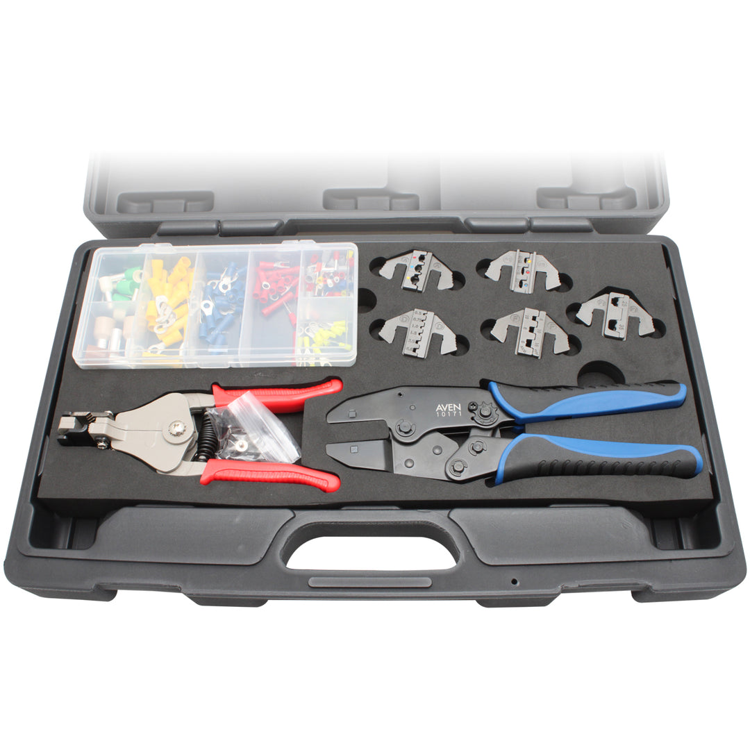 Aven Tools 10171-KIT, Deluxe Crimping Tool Kit