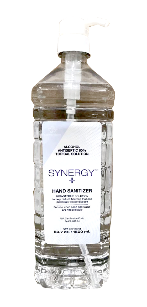 Synergy Liquid Hand Sanitizer 1500ml Pump Bottle