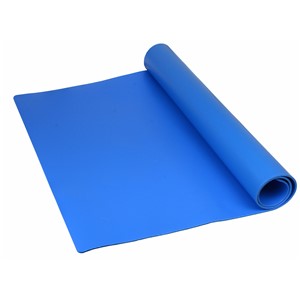 SCS TM30600L3BL, Mat Roll, Premium 3-Layer Vinyl, Blue, 0.135"X30"X50'